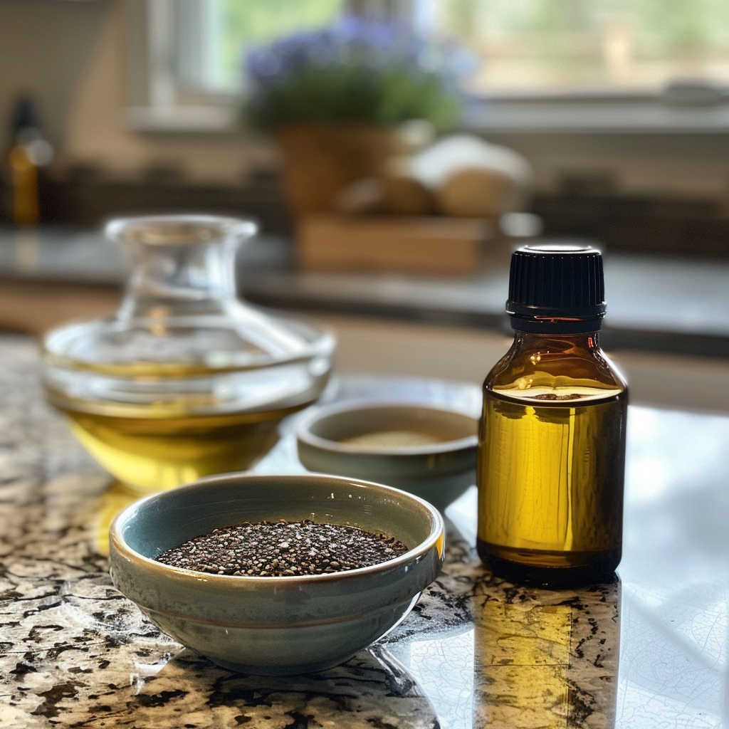 Organic Castor and Black Seed Oil for Skin Hydration