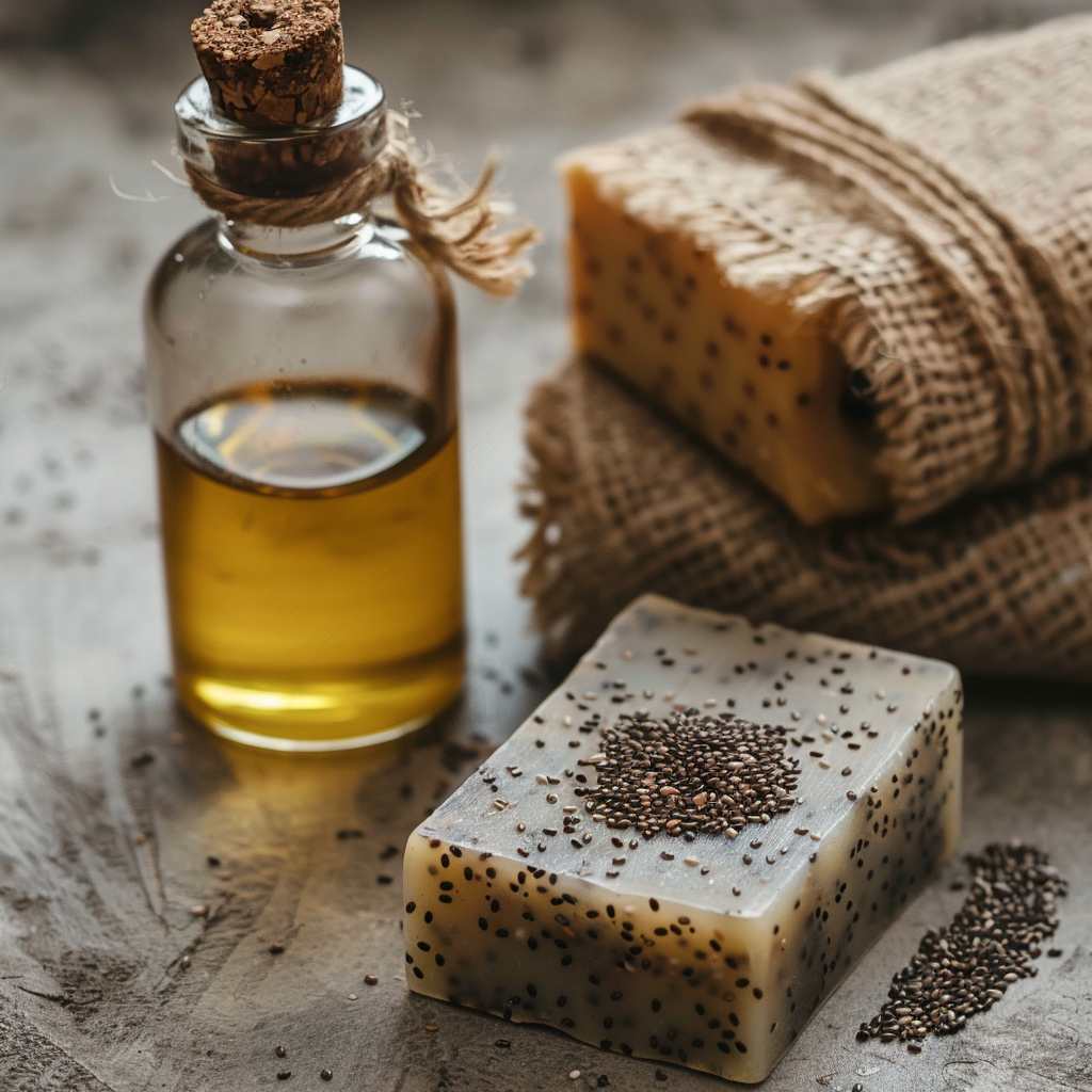 Organic Castor Oil and Chia Seed Soap: Natural Skincare